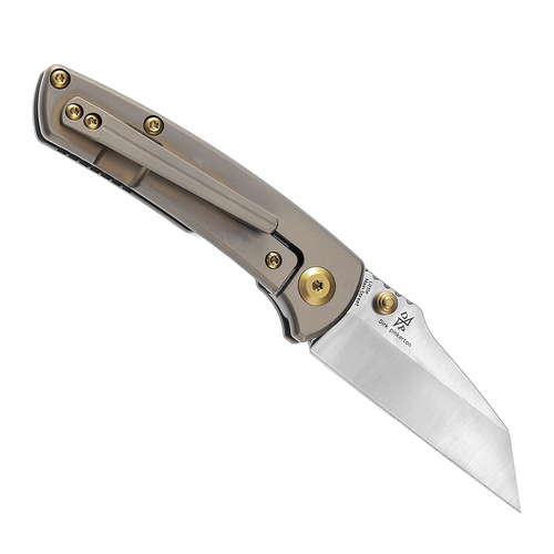 Kansept Knives Little Main Street Folding Knife - 2.26" CPM-S35VN Wharncliffe Blade, Bronze Anodized Titanium Handle - K2015A2 Kansept Knives Little Main Street Folding Knife - 2.26" CPM-S35VN Wharncliffe Blade, Bronze Anodized Titanium Handle - K2015A2