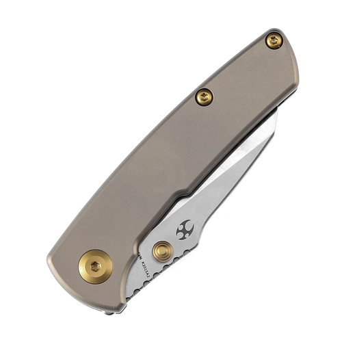 Kansept Knives Little Main Street Folding Knife - 2.26" CPM-S35VN Wharncliffe Blade, Bronze Anodized Titanium Handle - K2015A2 Kansept Knives Little Main Street Folding Knife - 2.26" CPM-S35VN Wharncliffe Blade, Bronze Anodized Titanium Handle - K2015A2