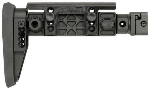 Midwest Industries Alpha Side Folding AK47 Stock - Fits AK47 and Other Firearms that Include a 1913 Stock Adapter, Black