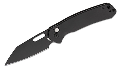 CJRB Cutlery Pyrite Wharncliffe Folding Knife - 3.11" AR-RPM9 Black Wharncliffe Blade, Black Stainless Steel Steel Handles - J1925A-BST CJRB Cutlery Pyrite Wharncliffe Folding Knife - 3.11" AR-RPM9 Black Wharncliffe Blade, Black Stainless Steel Steel Handles - J1925A-BST