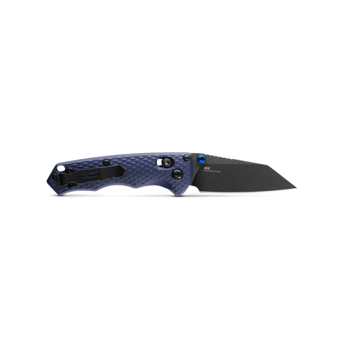 Benchmade 290BK Full Immunity AXIS Folding Knife - 2.49" CPM-M4 Cobalt Black Wharncliffe Blade, Crater Blue Billet Aluminum Handles Benchmade 290BK Full Immunity AXIS Folding Knife - 2.49" CPM-M4 Cobalt Black Wharncliffe Blade, Crater Blue Billet Aluminum Handles