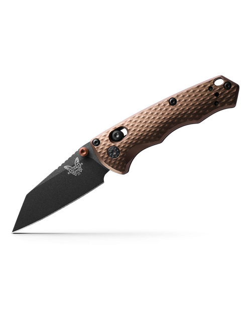 Benchmade 290BK-1 Full Immunity AXIS Folding Knife - 2.49" CPM-M4 Cobalt Black Wharncliffe Blade, Flat Dark Earth Billet Aluminum Handles