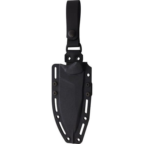 FOBOS Knives Alaris Fixed Blade Knife - 4.92" CPM-3V Black PVD Drop Point, Camo Micarta w/ Red Liners, Kydex Sheath FOBOS Knives Alaris Fixed Blade Knife - 4.92" CPM-3V Black PVD Drop Point, Camo Micarta w/ Red Liners, Kydex Sheath