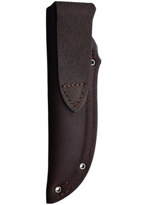 Bradford Knives 3D Guardian4.2 Fixed Blade Knife - 4.125" N690 Stonewash Finish Blade, 3D Black Micarta Handles, Leather Sheath Bradford Knives 3D Guardian4.2 Fixed Blade Knife - 4.125" N690 Stonewash Finish Blade, 3D Black Micarta Handles, Leather Sheath