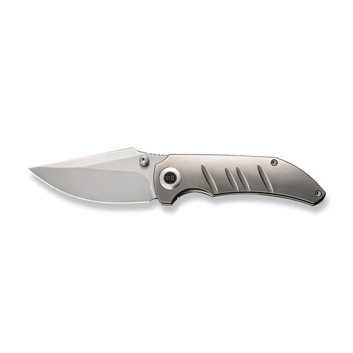 We Knife Company Riff-Raff Folding Knife - 3.12" CPM-20CV Bead Blasted Clip Point Blade, Bead Blasted Titanium Handles - WE22020B-4 We Knife Company Riff-Raff Folding Knife - 3.12" CPM-20CV Bead Blasted Clip Point Blade, Bead Blasted Titanium Handles - WE22020B-4