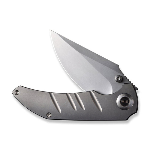 We Knife Company Riff-Raff Folding Knife - 3.12" CPM-20CV Bead Blasted Clip Point Blade, Bead Blasted Titanium Handles - WE22020B-4 We Knife Company Riff-Raff Folding Knife - 3.12" CPM-20CV Bead Blasted Clip Point Blade, Bead Blasted Titanium Handles - WE22020B-4