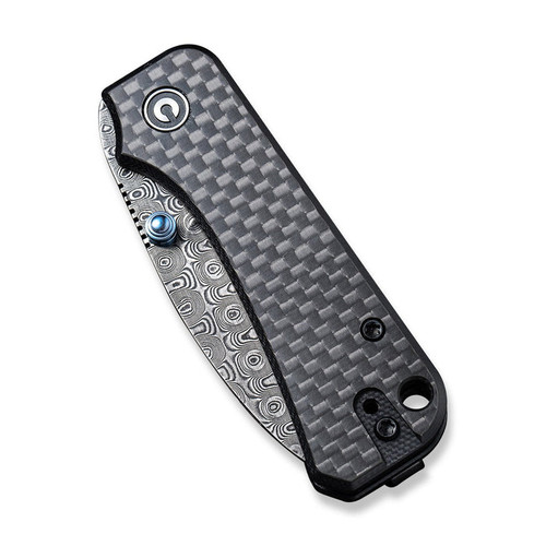 CIVIVI Knives Baby Banter Folding Knife - 2.34" Damascus Blade, Black G10/Carbon Fiber Handles - C19068S-DS1 CIVIVI Knives Baby Banter Folding Knife - 2.34" Damascus Blade, Black G10/Carbon Fiber Handles - C19068S-DS1