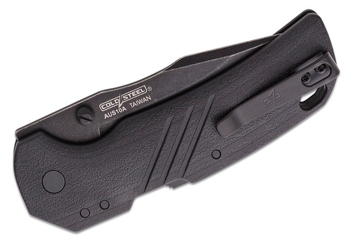 Cold Steel Engage ATLAS Lock Folding Knife - 3.125" AUS-10A Black PVD Stonewashed Clip Point Blade, Black GFN Handles - CS-FL-30DPLC-10B Cold Steel Engage ATLAS Lock Folding Knife - 3.125" AUS-10A Black PVD Stonewashed Clip Point Blade, Black GFN Handles - CS-FL-30DPLC-10B