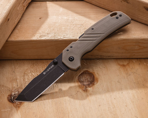 Cold Steel Engage ATLAS Lock Folding Knife - 3.125" 4116 Black Stonewashed Tanto Blade, Flat Dark Earth GFN Handles - CS-FL-30DPLT-BFZ Cold Steel Engage ATLAS Lock Folding Knife - 3.125" 4116 Black Stonewashed Tanto Blade, Flat Dark Earth GFN Handles - CS-FL-30DPLT-BFZ