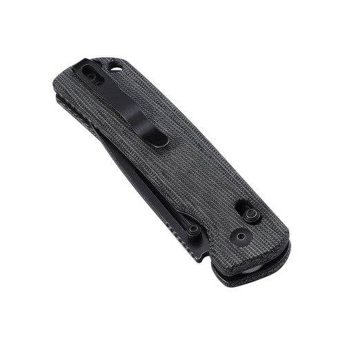 Kizer Knives Escort Folding Knife - 3.31" 154CM Black Drop Point Blade, Black Micarta Handles - V4481C3 Kizer Knives Escort Folding Knife - 3.31" 154CM Black Drop Point Blade, Black Micarta Handles - V4481C3