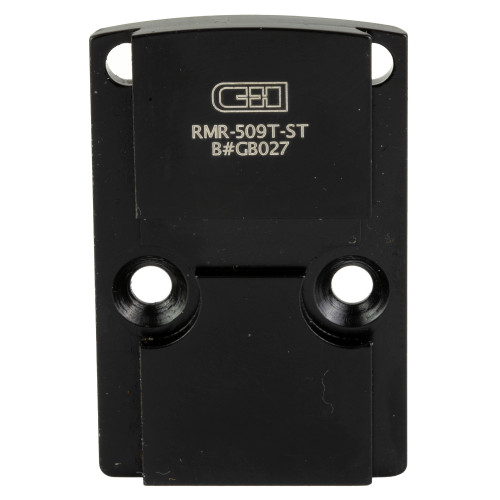 C&H Precision Weapons RMR to Holosun 509T STEEL Adapter Plate - Black Finish, Includes Mounting Hardware C&H Precision Weapons RMR to Holosun 509T STEEL Adapter Plate - Black Finish, Includes Mounting Hardware