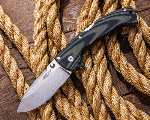 Cold Steel 62RMA 4-Max Elite Folding Knife - 4" S35VN Stonewashed Blade, Green/Black G10 Handles Cold Steel 62RMA 4-Max Elite Folding Knife - 4" S35VN Stonewashed Blade, Green/Black G10 Handles