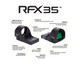 Viridian RFX 35 Green Dot Reflex Sight - 3 MOA Green Dot, 22x26mm Objective, Black, RMR Footprint