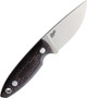 BRISA Scara 60 Fixed EDC Knife - 2.37" RWS-34 Drop Point Blade, Full Flat Grind, Bison Micarta Handles, Kydex Sheath