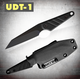 Medford Knives UDT-1 Fixed Blade - 3.5" S35VN PVD Reverse Tanto Blade, Black G10 Handles, Kydex Sheath