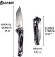 Gerber Sumo Pivot Lock Folding Knife - 3.875" 7Cr17MoV Stonewash Drop Point Blade, Black and Gray Layer G10 Handles