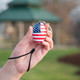 Sabre Personal Safety Alarm - Includes Snap Clip Key Ring, American Flag