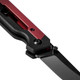 Kizer Knives Hyper Button Lock Folding Knife - 2.99" S35VN Black Drop Point Blade, Red/Black Milled Aluminum Handles - Ki3632A2