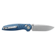 Vosteed Cutlery Corsair Folding Knife - 3.25" Nitro-V Drop Point Blade, Blue Micarta Handle, Crossbar Lock - CS29NWML