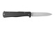 Otter Mercator Solingen K55 Black Cat Lockback Folding Knife - 3.5" Stainless Steel Blade, German Army Issued, Black Stainless Steel Handles - L154