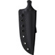 Stroup Knives Dagger Fixed Blade - 4.25" 1095 Hand Carved Double Edge Dagger Blade, Milled Black G10 Handles, Kydex Sheath - DAG-B-G10-S