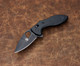 KA-BAR 2490 TDI Law Enforcement Crossbar Lock Flipper Knife - 3" AUS-8 Black Spear Point Blade, Black GFN Handles