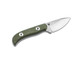 Boker Plus Dasos Fixed Blade - 3.15" D2 Two-Tone Satin Drop Point Blade, OD Green G10 Handles, Kydex Sheath - 02BO095