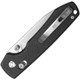 Vosteed Cutlery Raccoon Folding Knife - 3.25" 14C28N Satin Drop Point Blade, Black Canvas Micarta Handles