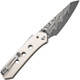 Civivi Snecx Vision FG Superlock Folding Knife - 3.54" Damascus Reverse Tanto Blade, Ivory G10 Handles - C22036-DS1