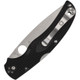 Spyderco Native Chief Lightweight Folding Knife 4.02" CTS-BD1N Satin Plain Blade, Black FRN Handles, Lockback - C244PBK