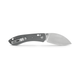 Vosteed Knives Mini Nightshade Folding Knife - 2.6" 14C28N Satin Kukri Blade, Gray G10 Handles, AXIS/Crossbar Lock - A0206