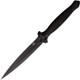 Begg Knives Steelcraft Series Filoso Dagger Fixed Blade Knife - 6" 1095 Black PVD Double Edge Dagger Blade, Milled Black Injection Molded Handles, Boltaron Sheath - BG026