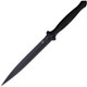 Begg Knives Steelcraft Series Filoso Dagger Fixed Blade Knife - 8" 1095 Black PVD Double Edge Dagger Blade, Milled Black Injection Molded Handles, Boltaron Sheath - BG027