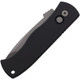 ProTech Emerson E7T01 CQC7 Auto Folding Knife - 3.25" 154CM Black Chisel Grind Tanto Blade, Black Handles - E7T01