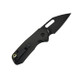 CJRB Cutlery Mini Pyrite Folding Knife - 2.17" AR-RPM9 Black PVD Wharncliffe Blade, Black Aluminum Handles, Button Lock - J1933-BBK