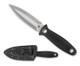 Spyderco Gayle Bradley Nightstick Boot Knife - 4.14" CPM-S30V Satin Single Edge Blade, Black G10 Handles, Boltaron Sheath with G-Clip - FB47GP