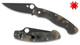 Spyderco Military Folding Knife - 4" S30V Black Plain Blade, Digital Camo G10 Handles, Liner Lock - C36GPCMOBK