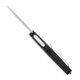 CobraTec Knives Small FS-X Gen II AUTO OTF - 2.75" D2 Stonwashed Steel Drop Point Blade, Black Aluminum Handles