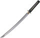 Cold Steel 88BWW Warrior Series Wakizashi Sword - 21" Carbon Steel Blade, 29/12" OAL, Black Lacquered Wood Scabbard