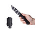 Acta Non Verba Knives P250 Fixed Blade - 4.7" Sleipner Steel Camo Pattern Blade, Black GRNP Handles, Black Kydex Sheath