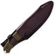 Buck 663 Alpha Guide Fixed Blade Knife - 4.5" S35VN Satin Drop Point, Textured Walnut DymaLux Handles, Leather Sheath - 13623