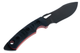 FOBOS Knives Tier 1 Mini Gen 3 Fixed Blade Knife - 4" CPM-154 PVD Finish Drop Point, Black G10 w/ Red Liners, Brown Leather Sheath