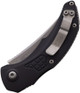 Microtech/Bastinelli Creations 268A-12AP Brachial AUTO Folding Knife - 3.5" M390 Trailing Point Serrated Apocalyptic Finish Blade, Milled Black Aluminum Handles