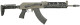 Midwest Industries Alpha AK47 10" Handguard - Fits Most Standard AKM Pattern AK47/74 with Stamped Recievers, MLOK Compatible, 10" Variant, OD Green