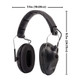Allen ULTRX E-Muff - Electronic Earmuff, NRR 23dB, Black