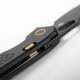 Vosteed Cutlery Psyop - Top Liner Lock Folding Knife - 3.32" Elmax Black Drop Point Blade, Black Diamond Patterned Titanium Handles - A2201