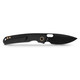 Vosteed Cutlery Psyop - Top Liner Lock Folding Knife - 3.32" Elmax Black Drop Point Blade, Black Titanium Handles - A2203