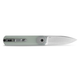 Vosteed Cutlery Corgi Trek Folding Knife - 2.99" 14C28N Drop Point Blade, Natural Jade G10 Handle, Trek Lock