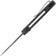 Vosteed Cutlery Corgi Trek Folding Knife - 2.99" 14C28N Black Drop Point Blade, Black Canvas Micarta Handles, Trek Lock