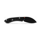 Vosteed Knives Mini Nightshade Folding Knife - 2.6" 14C28N Black Kukri Blade, Black Aluminum Handles, AXIS/Crossbar Lock - A0214